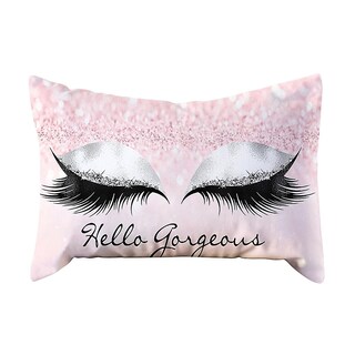 Foto 1 | Foto 1 | Funda De Cojín Huoguo Eyelash Out Soft Velvet 30 X 50 Cm Color Rosa - Venta Internacional.