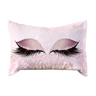 Foto 1 | Foto 1 | Funda De Cojín Huoguo Eyelash Out Soft Velvet 30 X 50 Cm Color Rosa - Venta Internacional.