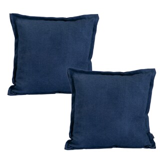 Foto 1 | Foto 1 | Set De 2 Cojines Dicasa Kappa Color Azul Marino Cuadrado