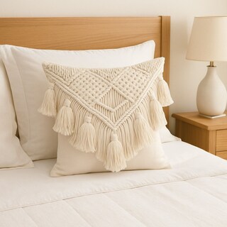 Foto 4 | Foto 4 | Set De 2 Fundas Para Cojín Boho Crema Ilios Innova Hechas A Mano Diseño Artesanal Para Sala O Dormitorio