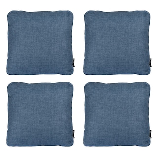 Foto 1 | Foto 1 | Set De 4 Cojines Dicasa Zita Color Azul Denim Cuadrado Grande