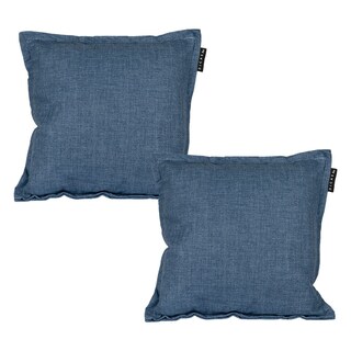 Foto 1 | Foto 1 | Set De 2 Cojines Dicasa Kappa Color Azul Denim Cuadrado