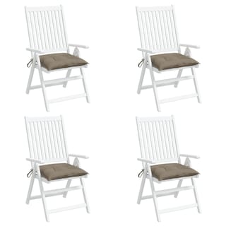 Foto 4 | Foto 4 | Cojín Para Silla Vidaxl Tela Jardín Comedor Color Topo Juego De 6 - Venta Internacional.