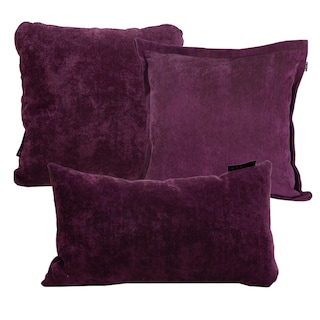 Foto 1 | Foto 1 | Set De 3 Cojines Dicasa Kappa Zita Delta Color Morado(1 Cuadrado + 1 Cuad Gde Y 1 Rect)