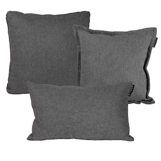 Foto 1 | Foto 1 | Set De 3 Cojines Dicasa Kappa Zita Delta Color Gris Noche(1 Cuadrado + 1 Cuad Gde Y 1 Rect)