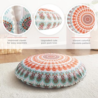 Foto 2 | Foto 2 | Almohada De Suelo Codi Meditation Redonda De Espuma Viscoelástica Grande De 32 Cm - Venta Internacional.