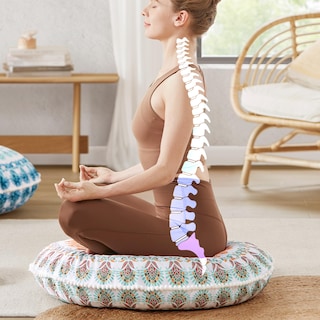 Foto 7 | Foto 7 | Almohada De Suelo Codi Meditation Redonda De Espuma Viscoelástica Grande De 32 Cm - Venta Internacional.