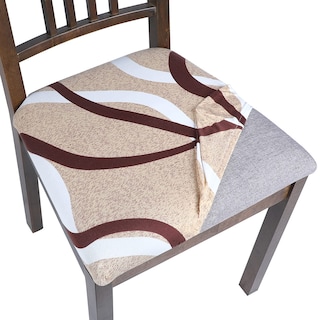Foto 1 | Foto 1 | Fundas para Asientos de Silla SearchI con Estampado Elástico 6 Unidades Beige - Venta Internacional