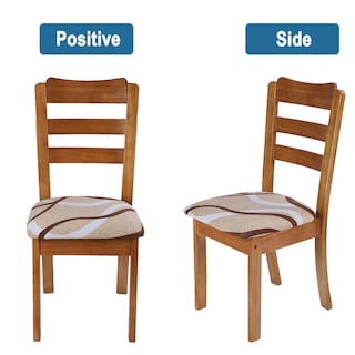 Foto 2 | Foto 2 | Fundas para Asientos de Silla SearchI con Estampado Elástico 6 Unidades Beige - Venta Internacional
