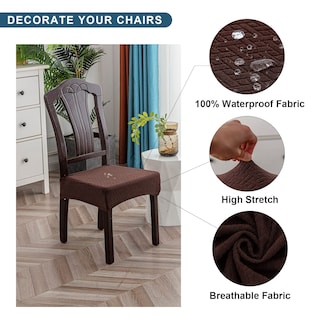 Foto 2 | Foto 2 | Fundas Impermeables para Sillas de Comedor Genina 6 Piezas - Venta Internacional