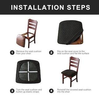 Foto 6 | Foto 6 | Fundas De Asiento Impermeables Para Sillas De Comedor Genina (6 Unidades) - Venta Internacional.