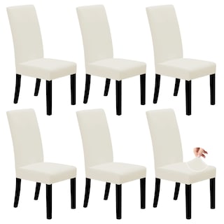 Foto 1 | Foto 1 | Juego De 6 Fundas Elásticas Para Sillas De Comedor Color Marfil - Venta Internacional.