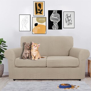 Foto 2 | Foto 2 | Fundas De Sofá Yemyhom Latest A Cuadros, 3 Piezas Para 2 Cojines - Venta Internacional.