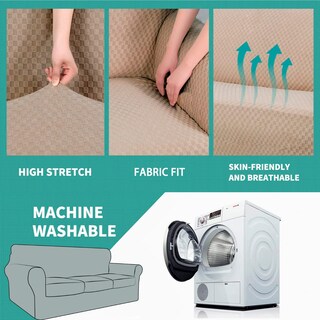 Foto 5 | Foto 5 | Fundas De Sofá Yemyhom Latest A Cuadros, 3 Piezas Para 2 Cojines - Venta Internacional.