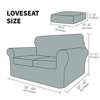 Foto 6 | Foto 6 | Fundas De Sofá Yemyhom Latest A Cuadros, 3 Piezas Para 2 Cojines - Venta Internacional.