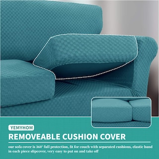 Foto 4 | Foto 4 | Fundas de Sofá Yemyhom Latest A Cuadros 4 Piezas para 3 Cojines - Venta Internacional