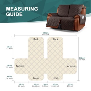 Foto 2 | Foto 2 | Funda de Sofá Reclinable Ruaozz Impermeables de 1 Pieza - Venta Internacional