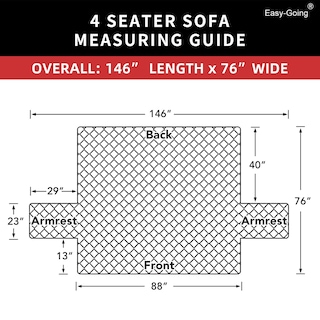 Foto 7 | Foto 7 | Funda para Sofá Easy-Going Gris-Venta Internacional