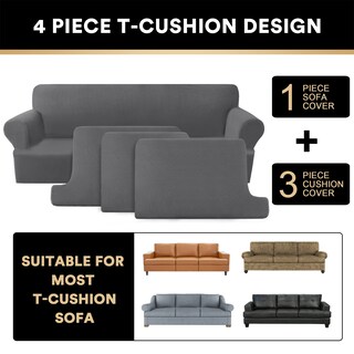 Foto 3 | Foto 3 | Funda De Sofá Prince-deco En T, 4 Piezas Para 180-230 Cm De Ancho - Venta Internacional.