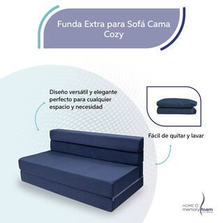Foto 4 | Foto 4 | Funda Extra Sofá Cama Cozy Matrimonial Azul Marino