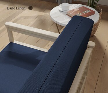 Foto 6 | Foto 6 | Fundas De Futón Lane Linen, Tamaño Completo, 100% Algodón, Azul Oscuro - Venta Internacional.