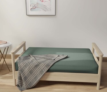 Foto 5 | Foto 5 | Fundas De Futón Lane Linen, Tamaño Completo, 100% Algodón, Color Verde Granito - Venta Internacional.