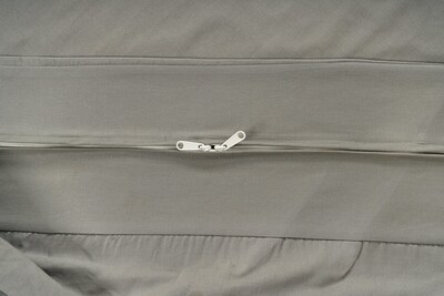 Foto 4 | Foto 4 | Fundas De Futón Lane Linen, Tamaño Completo, 100% Algodón, Plateadas - Venta Internacional.