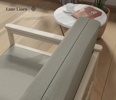 Foto 6 | Foto 6 | Fundas De Futón Lane Linen, Tamaño Completo, 100% Algodón, Plateadas - Venta Internacional.