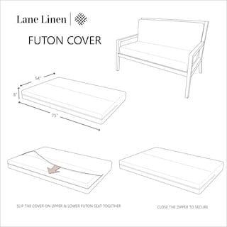 Foto 7 | Foto 7 | Fundas De Futón Lane Linen, Tamaño Completo, 100% Algodón Oxidado - Venta Internacional.