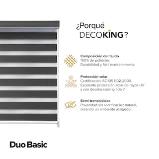 Foto 7 | Foto 7 | Decoking Persiana Para Ventana Sheer Elegance Enrollable Horizontal 100cm Ancho X 180cm Alto Alto Hecha En México Coffee