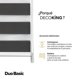Foto 8 | Foto 8 | Decoking Persiana Para Ventana Sheer Elegance Enrollable Horizontal 160cm Ancho X 180cm Alto Hecha En México Grey