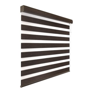 Foto 2 | Foto 2 | Decoking Persiana Para Ventana Sheer Elegance Wood Desing Enrollable Horizontal 120cm Ancho X 180cm Alto Hecha En México Black