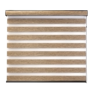 Foto 1 | Foto 1 | Decoking Persiana Para Ventana Sheer Elegance Wood Desing Enrollable Horizontal 140cm Ancho X 220cm Alto Hecha En México Khaky