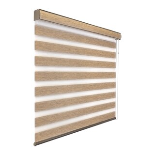 Foto 2 | Foto 2 | Decoking Persiana Para Ventana Sheer Elegance Wood Desing Enrollable Horizontal 140cm Ancho X 220cm Alto Hecha En México Khaky