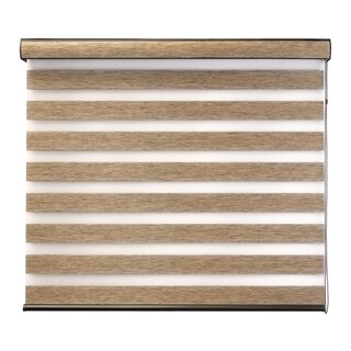 Foto 1 | Foto 1 | Decoking Persiana Para Ventana Sheer Elegance Wood Desing Enrollable Horizontal 120cm Ancho X 180cm Alto Hecha En México Khaky
