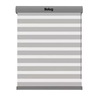 Foto 1 | Foto 1 | Persiana Doble Capa Con Diseño De Cebra Enrollable 100x200cm Gris Con Blanco Belug
