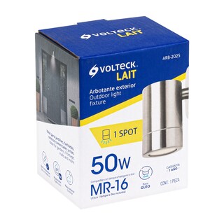 Foto 3 | Foto 3 | Arbotante Exterior de Acento Volteck de 1 Spot/ Mr16gu10/ 50 w/ Satín