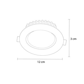 Foto 3 | Foto 3 | Empotrado Led Slim Luz Cálida 6w