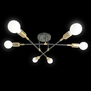 Foto 4 | Foto 4 | Lámpara Mil Luces SPN-LUCERO-005 color Negro Semi Colgante