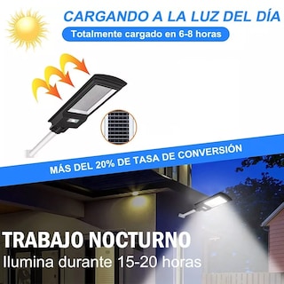 Foto 3 | Foto 3 | Lámpara Solar Belug color Negro de 400 W