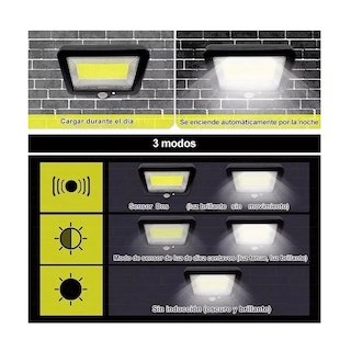 Foto 3 | Foto 3 | Lámpara Solar Recargable Eo Safe Imports Esi-6893 color Negro