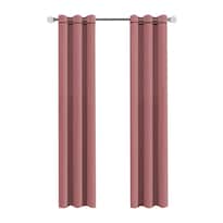 Cortinas Black Out Aquila C8080 color Rosa Palo Lisas con Argollas