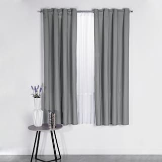 Foto 2 | Foto 2 | Cortina Decorativa Concord CDEU352 Gris Liso