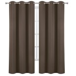 Cortinas Blackout Styrka Con Aislamiento Térmico 1.32 X 2.13m color Chocolate
