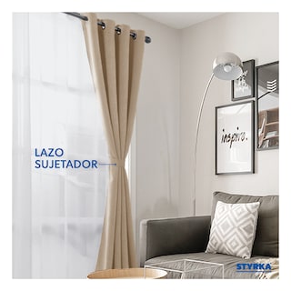 Foto 4 | Foto 4 | Cortinas Blackout Styrka Con Aislamiento Térmico 1.32 X 2.13m color Beige