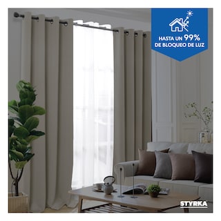 Foto 2 | Foto 2 | Cortinas Blackout Styrka con Aislamiento Térmico Marfil