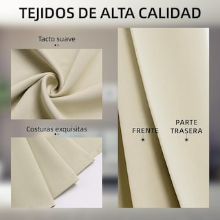 Foto 5 | Foto 5 | Cortinas Blackout 2 Paneles B.Kind & Beyond Beige Oscuro