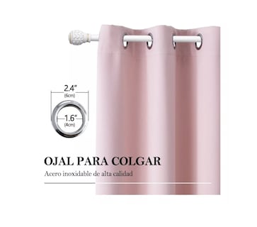 Foto 2 | Foto 2 | Cortina Black Out Decoracion Textil Hogar Adornos 132x214cm T