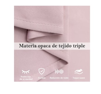 Foto 7 | Foto 7 | Cortina Black Out Decoracion Textil Hogar Adornos 132x214cm T