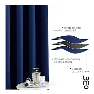 Foto 5 | Foto 5 | Cortinas Black Out Decoracion Textil Hogar Adornos 132x214cm